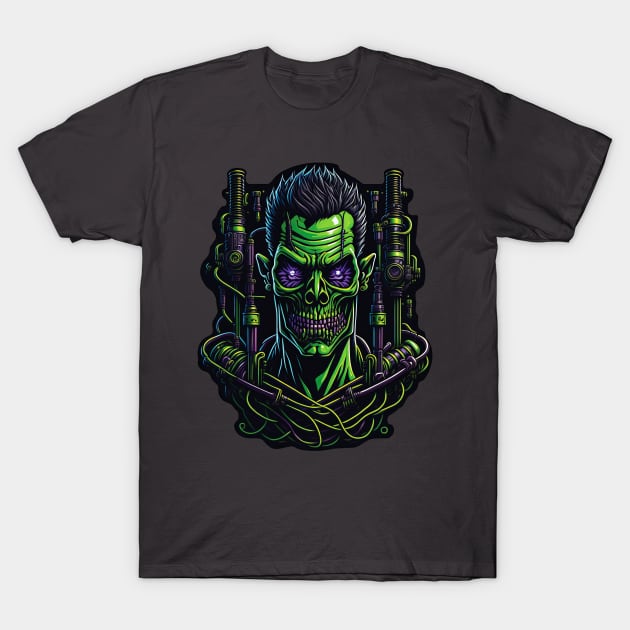 Cyborg Heads S02 D15 T-Shirt by Houerd